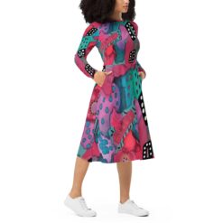 Flowy Vibrant Art Dress Zo10