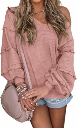 Waffle Knit Solid Tee ZO53