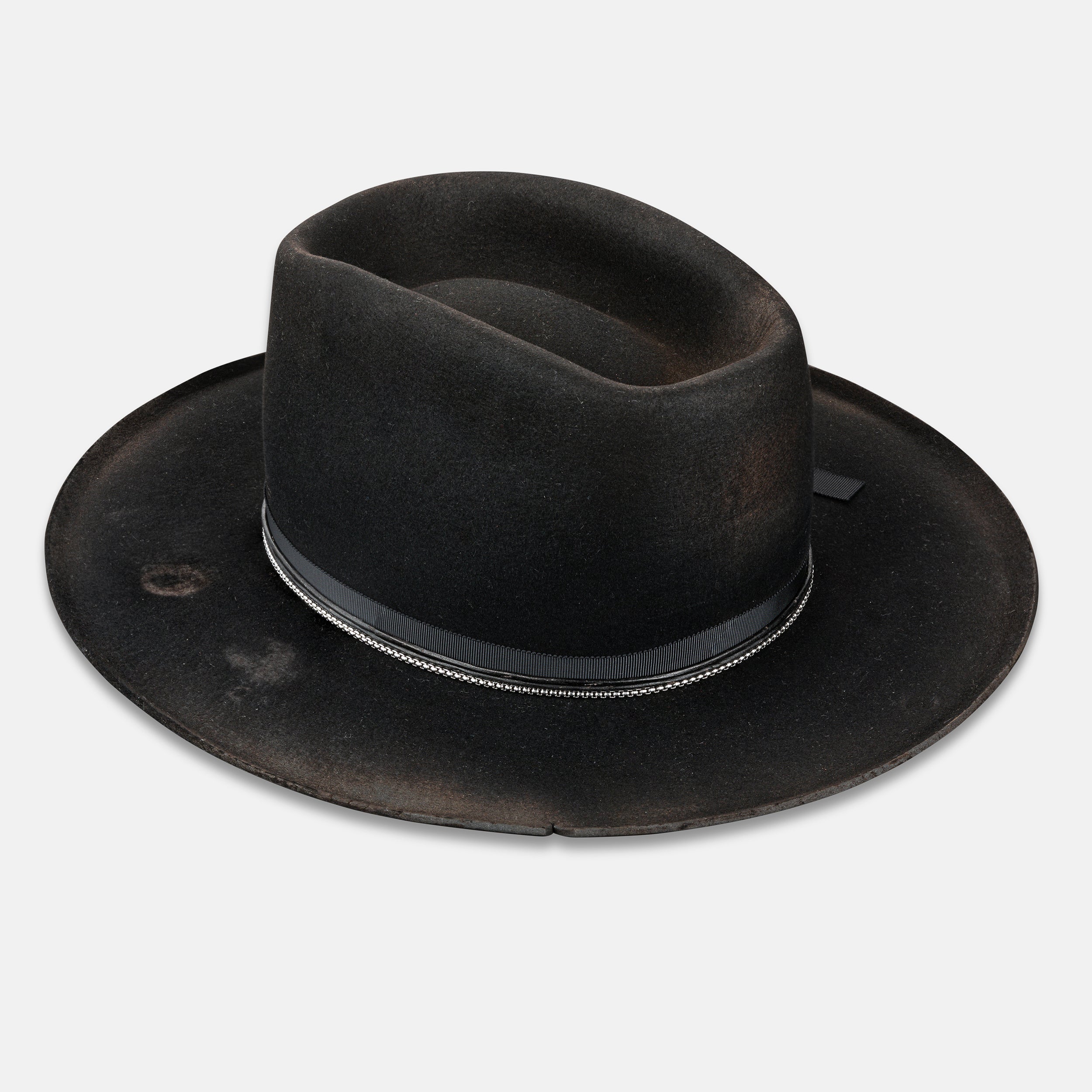 Casual Cool Distressed Fedora Hat - Image 5