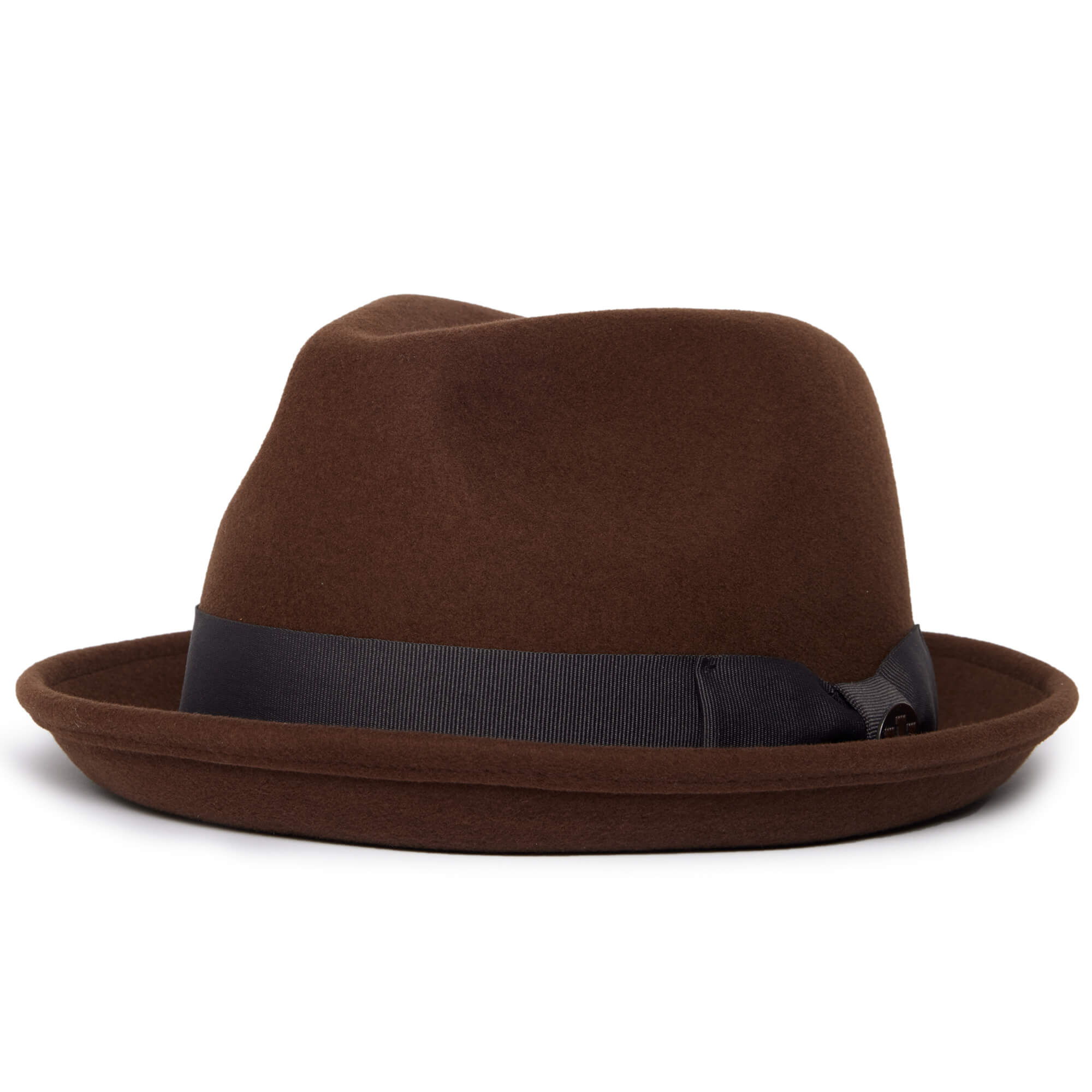 Classic Pork Pie Fedora Hat-Rust - Image 19