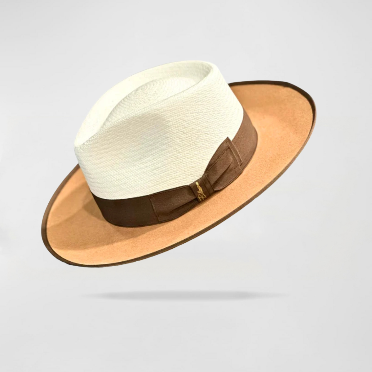 Effortless Class Two Stone Straw Felt Fedora Hat - Image 10