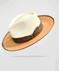 Effortless Class Two Stone Straw Felt Fedora Hat-Camel