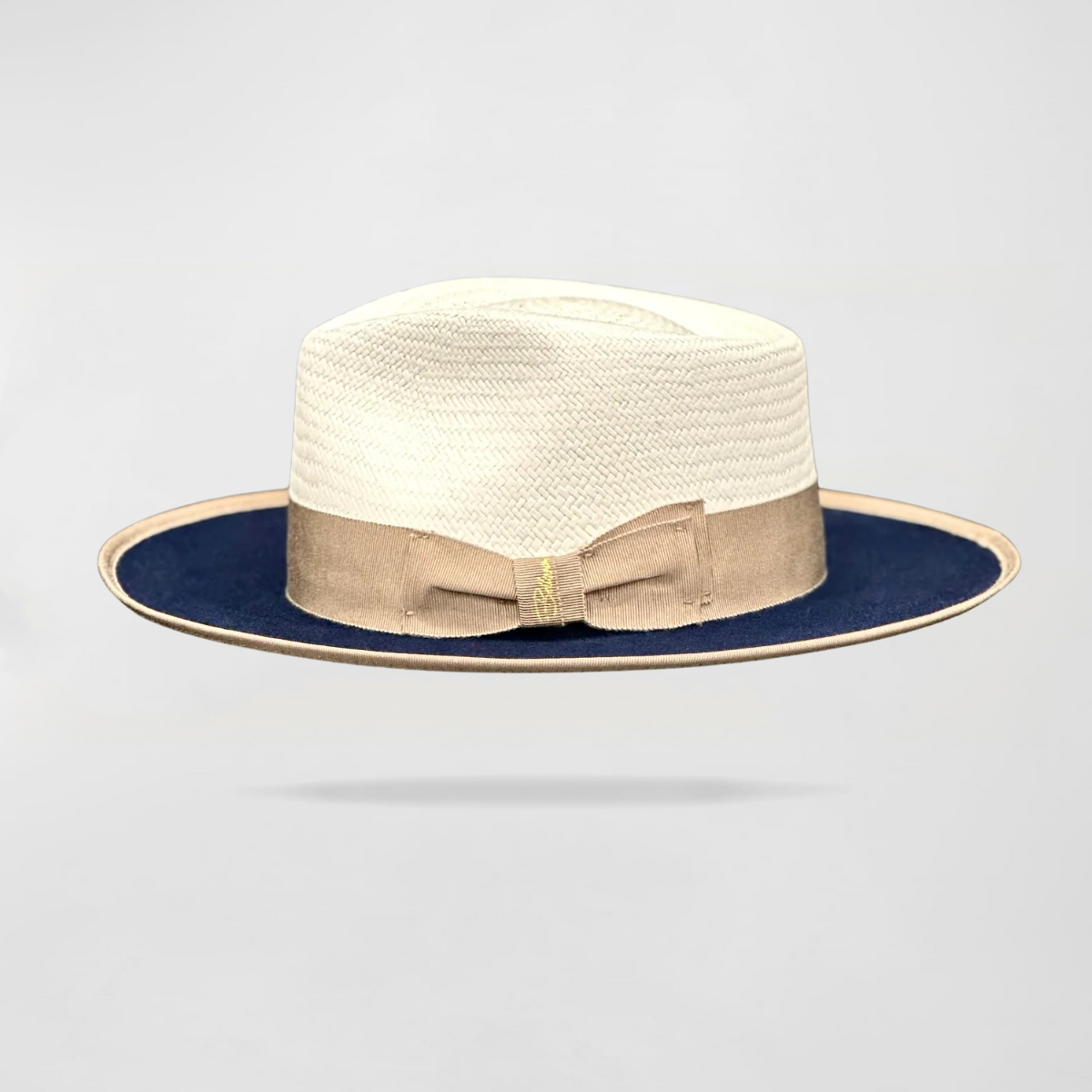 Effortless Class Two Stone Straw Felt Fedora Hat - Image 2