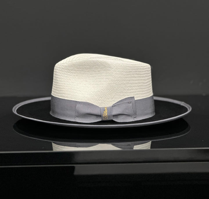 Effortless Class Two Stone Straw Felt Fedora Hat - Image 6