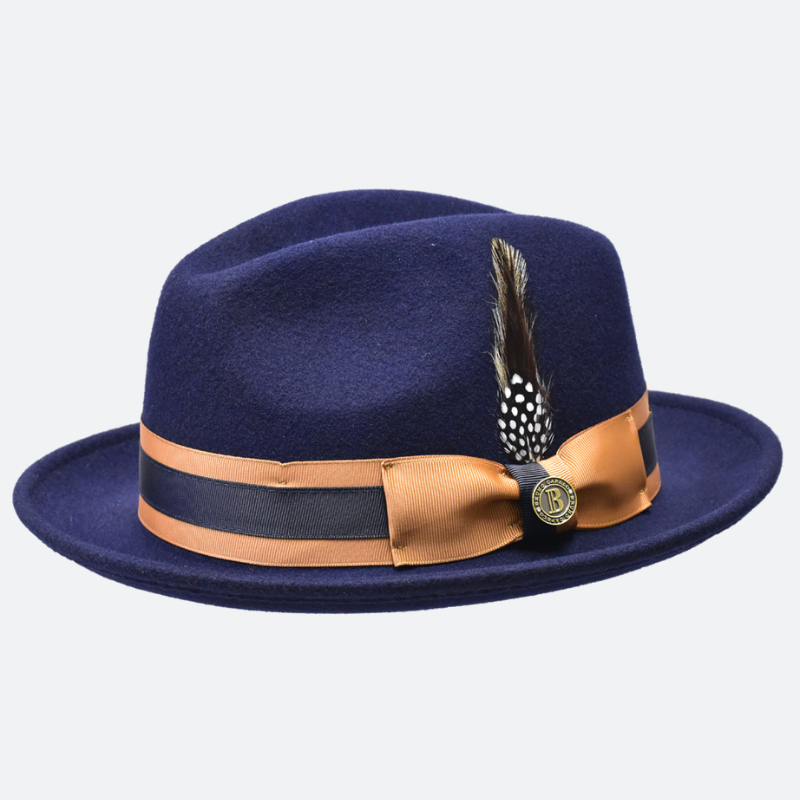 Heritage Classic Fedora Crushable 2-Tone Fedora Hat - Image 4
