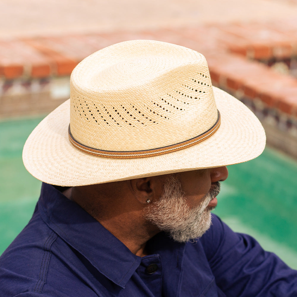 Heritage Classic Fedora Panama Straw Hat Outback- Muirfield - Image 4