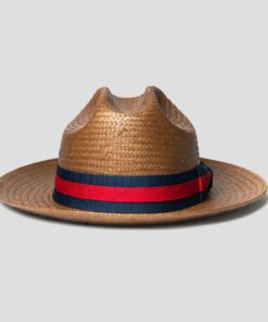 Miller Ranch Fedora -- Patriotic Straw