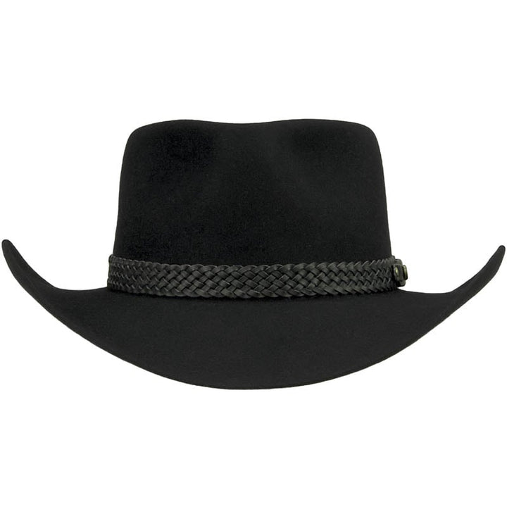 Pure Fur Felt Outback Hat With Leather Sweatband - Image 8