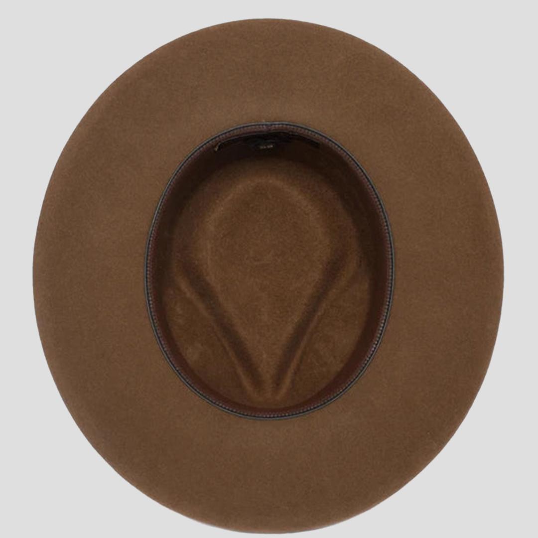 Refined Wide Brim Felt Fedora - Image 15