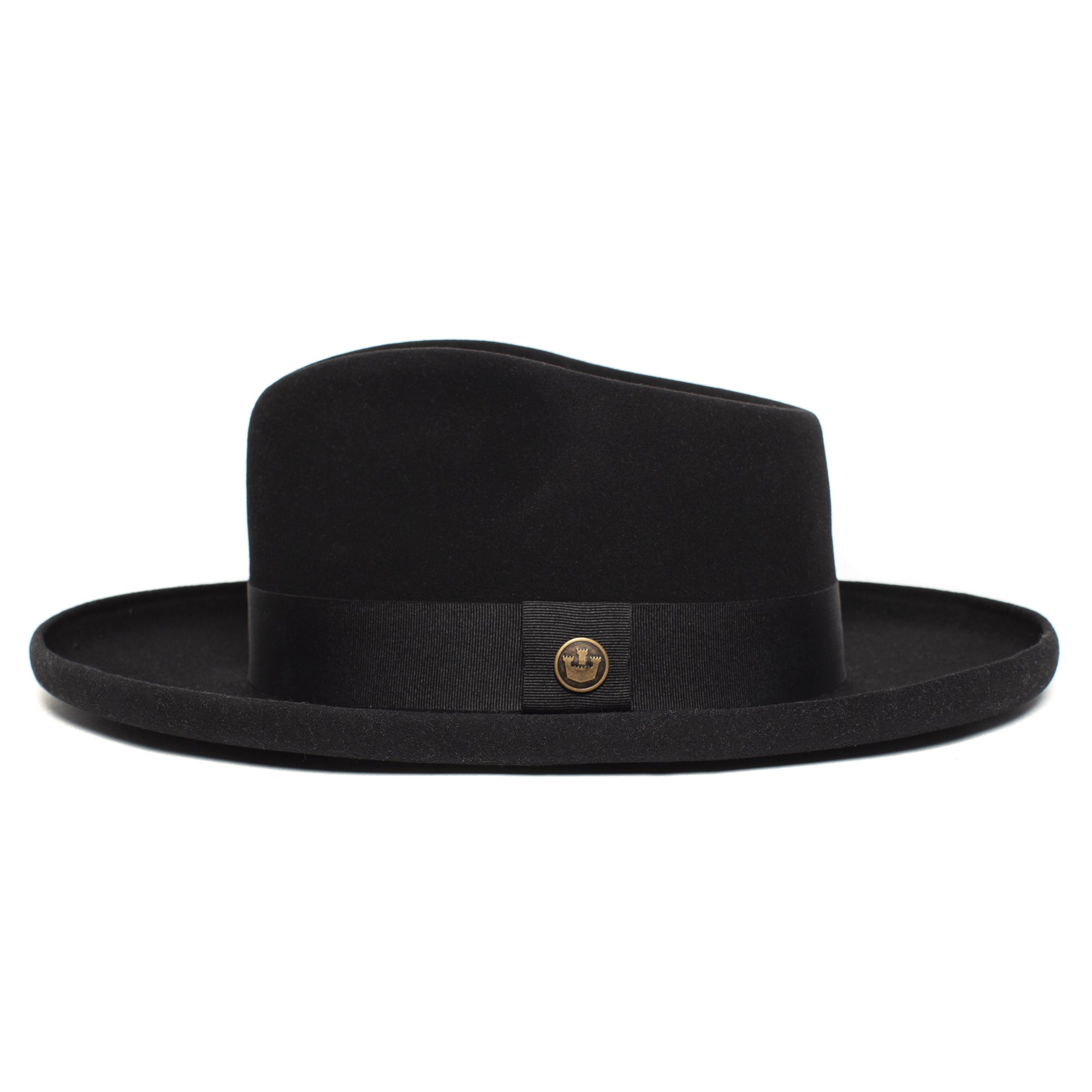 Refined Wide Brim Felt Fedora - Image 9