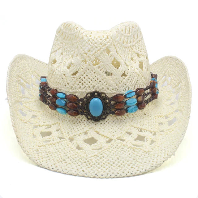 Rustic Elegance Straw Cowboy Hat - Image 9
