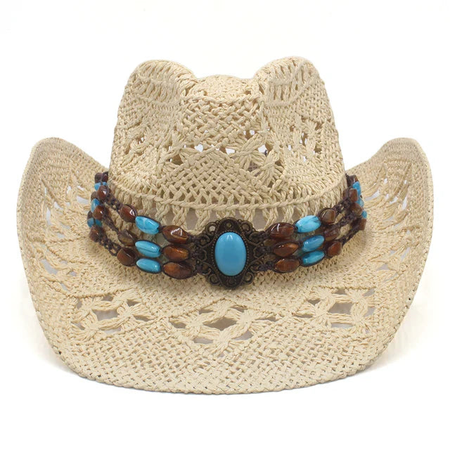 Rustic Elegance Straw Cowboy Hat - Image 8