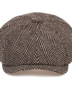 Shelby Herringbone Newsboy Cap
