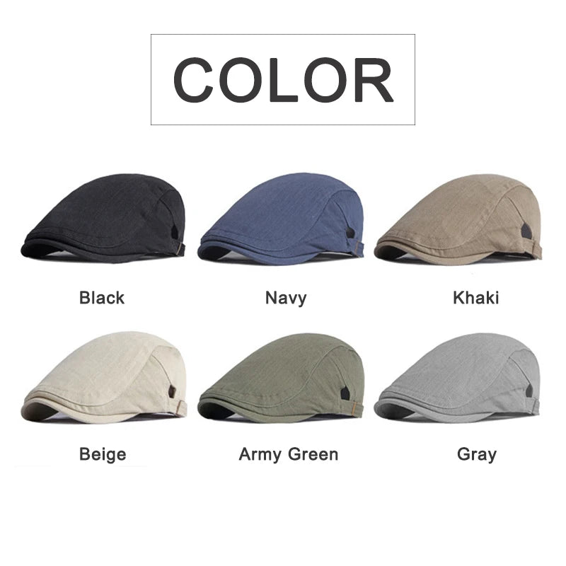 Solid Color Exquisite Fashion Flat Cap - Image 9