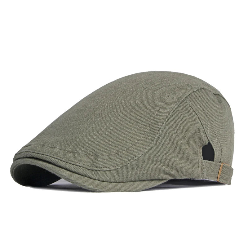 Solid Color Exquisite Fashion Flat Cap - Image 3