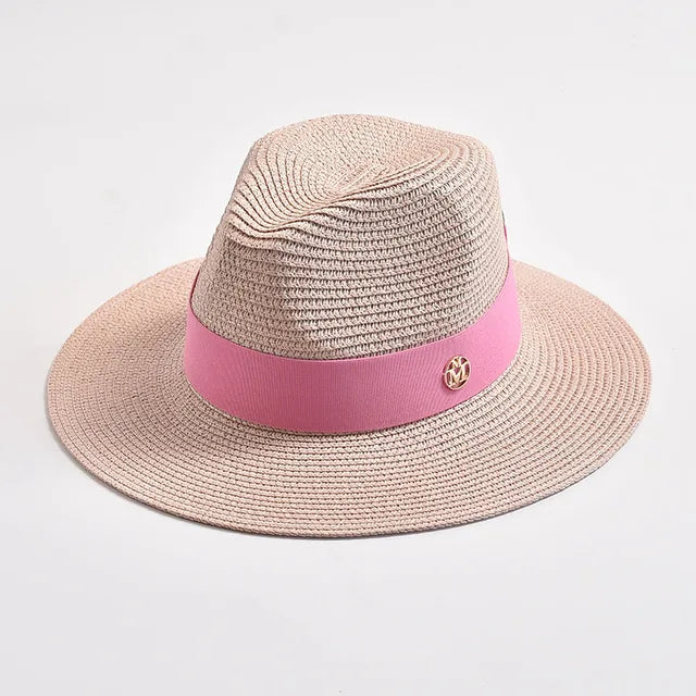 Straw Hats Panama Ribbon Decoration Elegant Luxury Straw Hat - Image 12