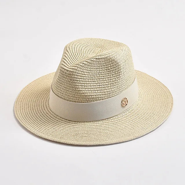 Straw Hats Panama Ribbon Decoration Elegant Luxury Straw Hat - Image 18