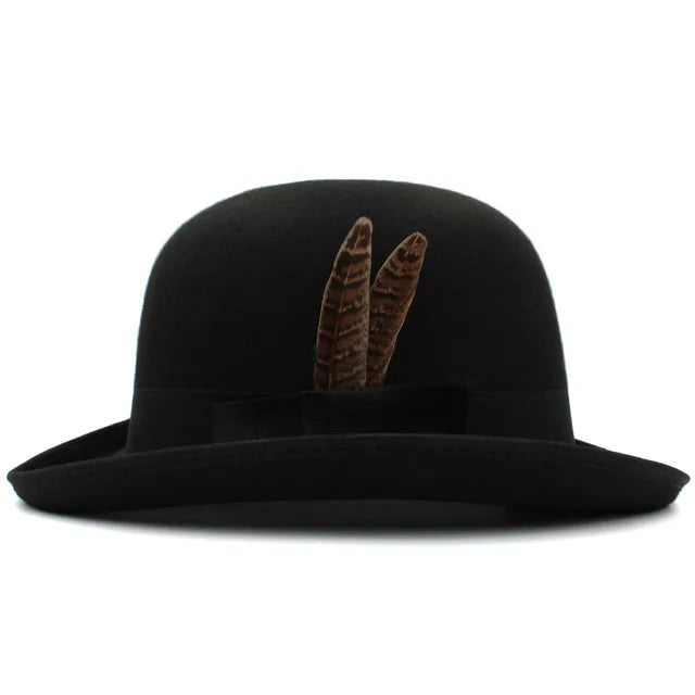 Trilby Feather Band Bowler Hats - Image 7