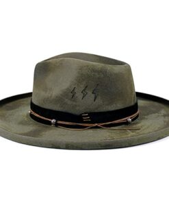Vintage Fedora Lightning hat-Indigo Brown