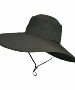 Wide Brim Men's Solid Color Waterproof Boonie Hats