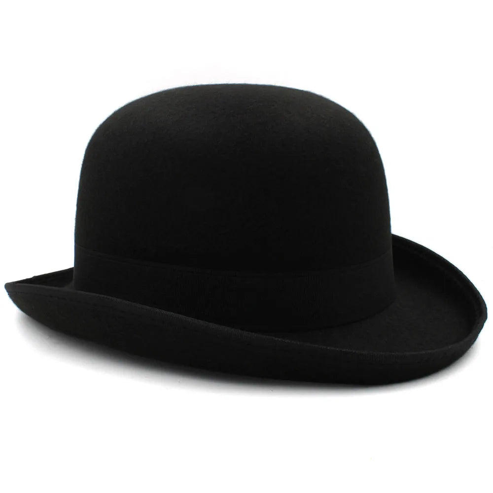 Wool Blend Oval Top Bowler Hats - Image 5
