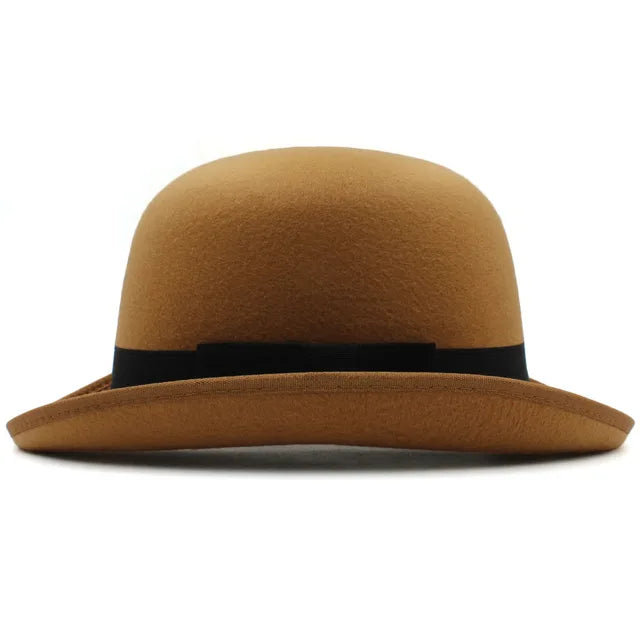 Wool Blend Oval Top Bowler Hats - Image 11