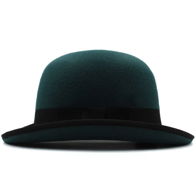 Wool Blend Oval Top Bowler Hats - Image 8