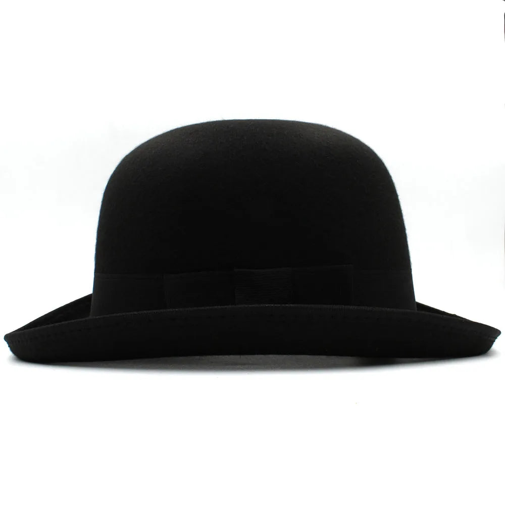 Wool Blend Oval Top Bowler Hats - Image 3