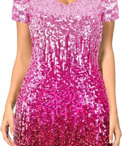 Bright Pink Mini Party Dress ZO19