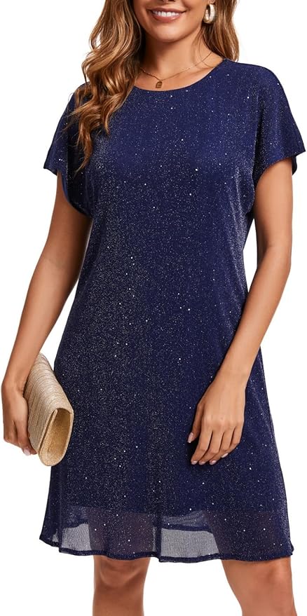 Casual Holiday Sparkly Party Dress ZO9