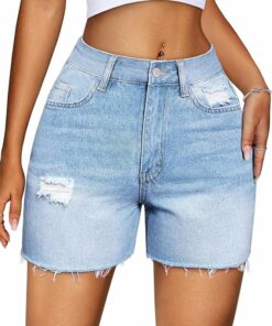 Light Blue Denim Shorts ZO43