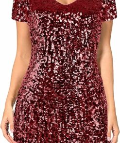Sexy Burgundy Mini Party Dress ZO20