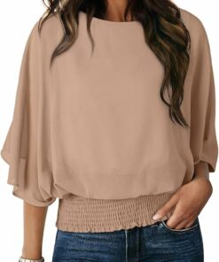 Casual Boat Neck Office Top ZO96
