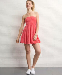 Strapless Sweater Mini Dress ZO106