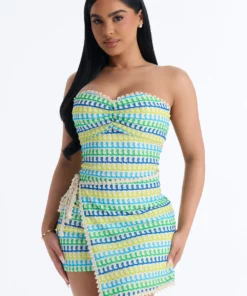 Capri Strapless Crochet Mini Dress ZO132