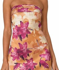 Liliespurple Backless Strapless Tube Mini Dress ZO120
